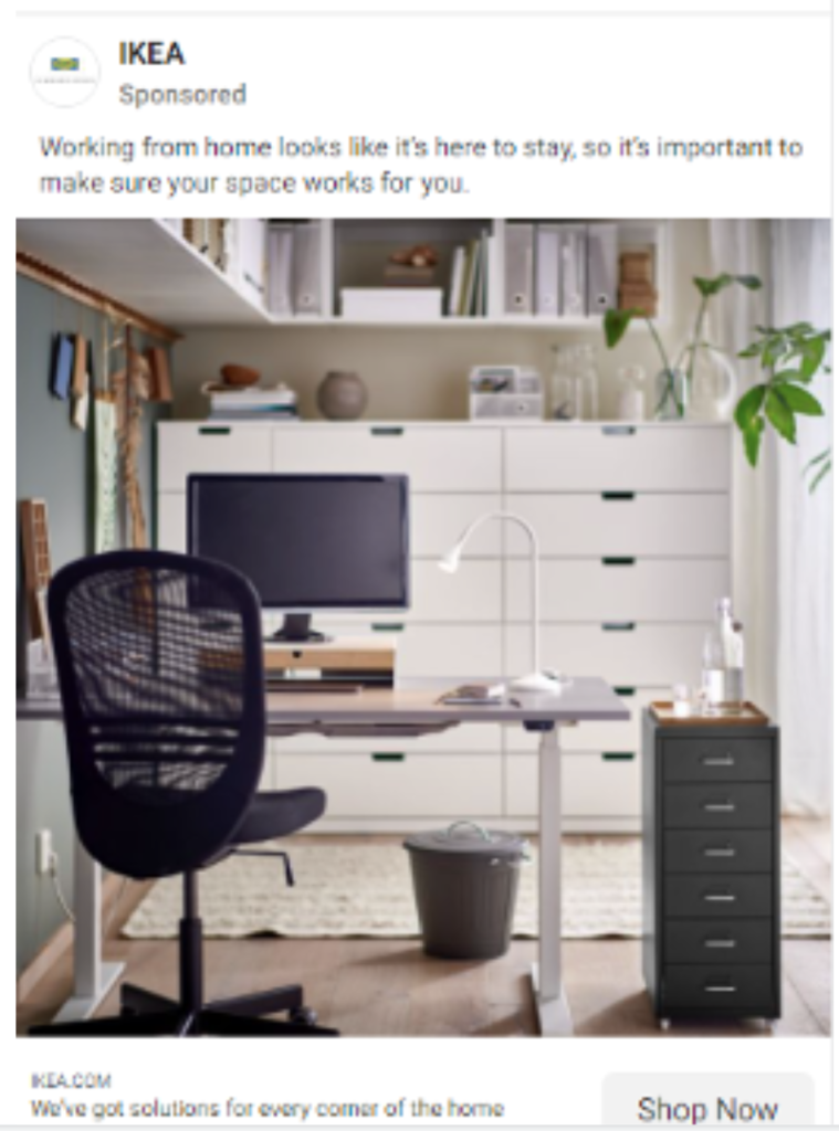 IKEA Facebook Ad Example
